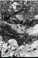 BW Photos of the damage from the Oak Creek flash flood of 1989.