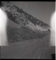 BW photos of rock slides in Kolob Canyons - 2x2.