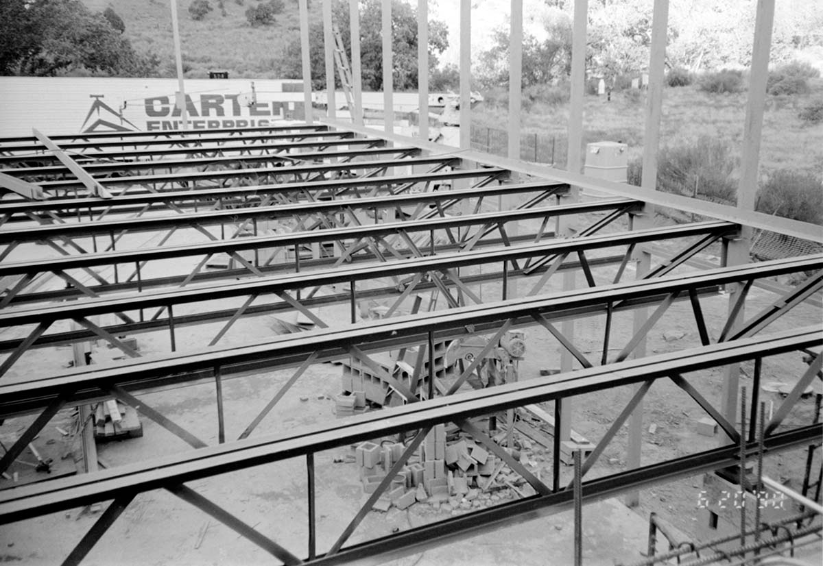 Construction of headquarters addition.