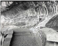 Detail of stone work near end of Weeping Rock Trail.
