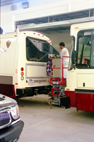 Color Photos of the official launch of the Zion shuttle system- same day as the new visitor center opening.