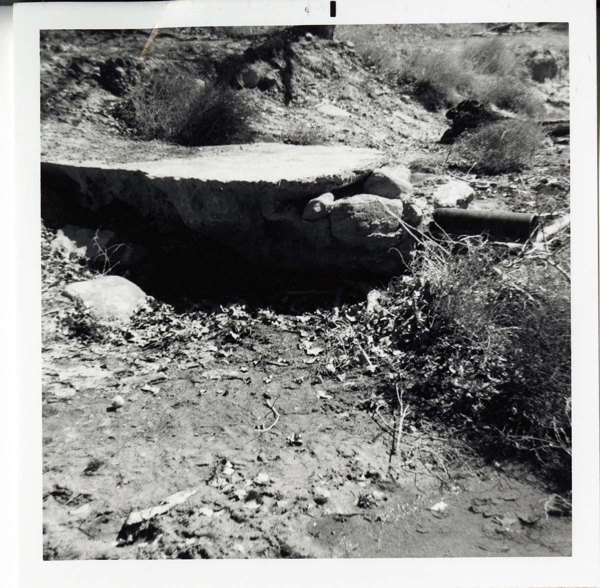 Drain pipe along a river/drainage.