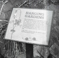 BW Photos of trailside exhibits.