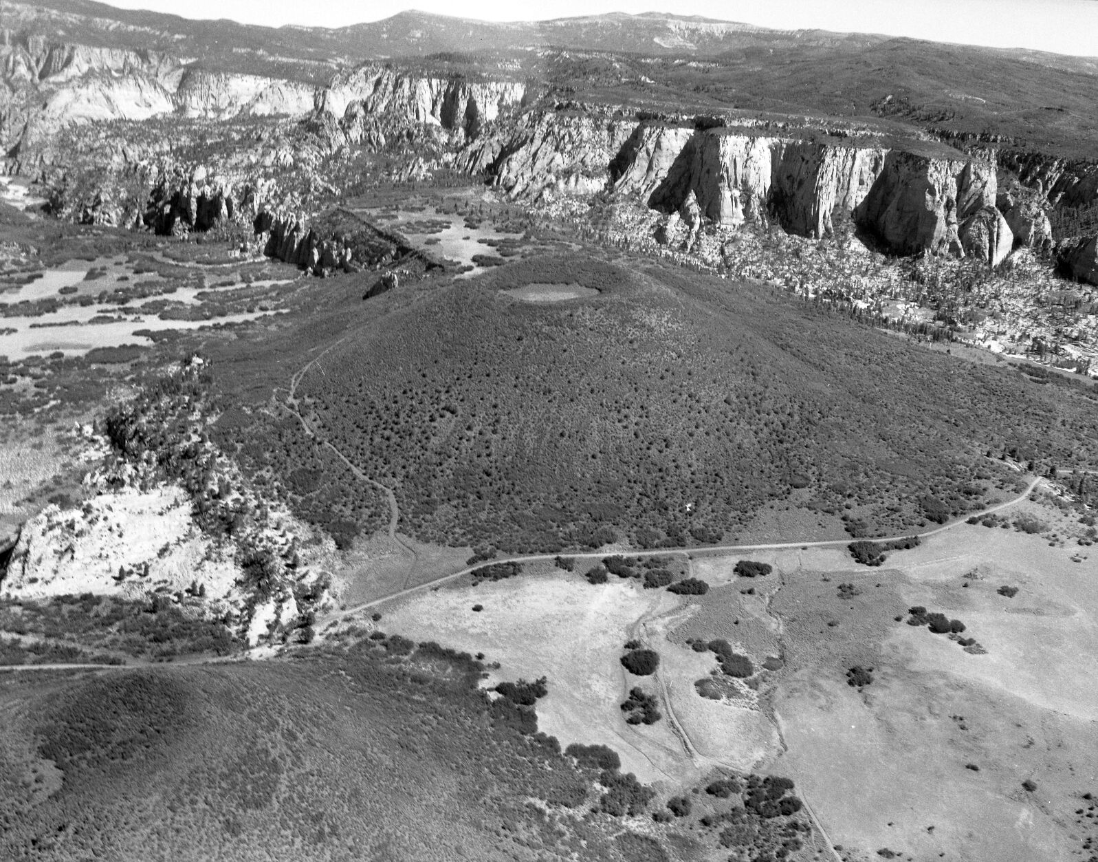 Firepit Knoll from the air, Job's Head.