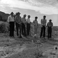 BW Photos of the groundbreaking ceremony for the Kolob Canyons Visitor Center.