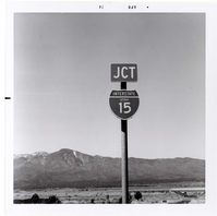 JCT I-15' road sign near Kolob Canyon.