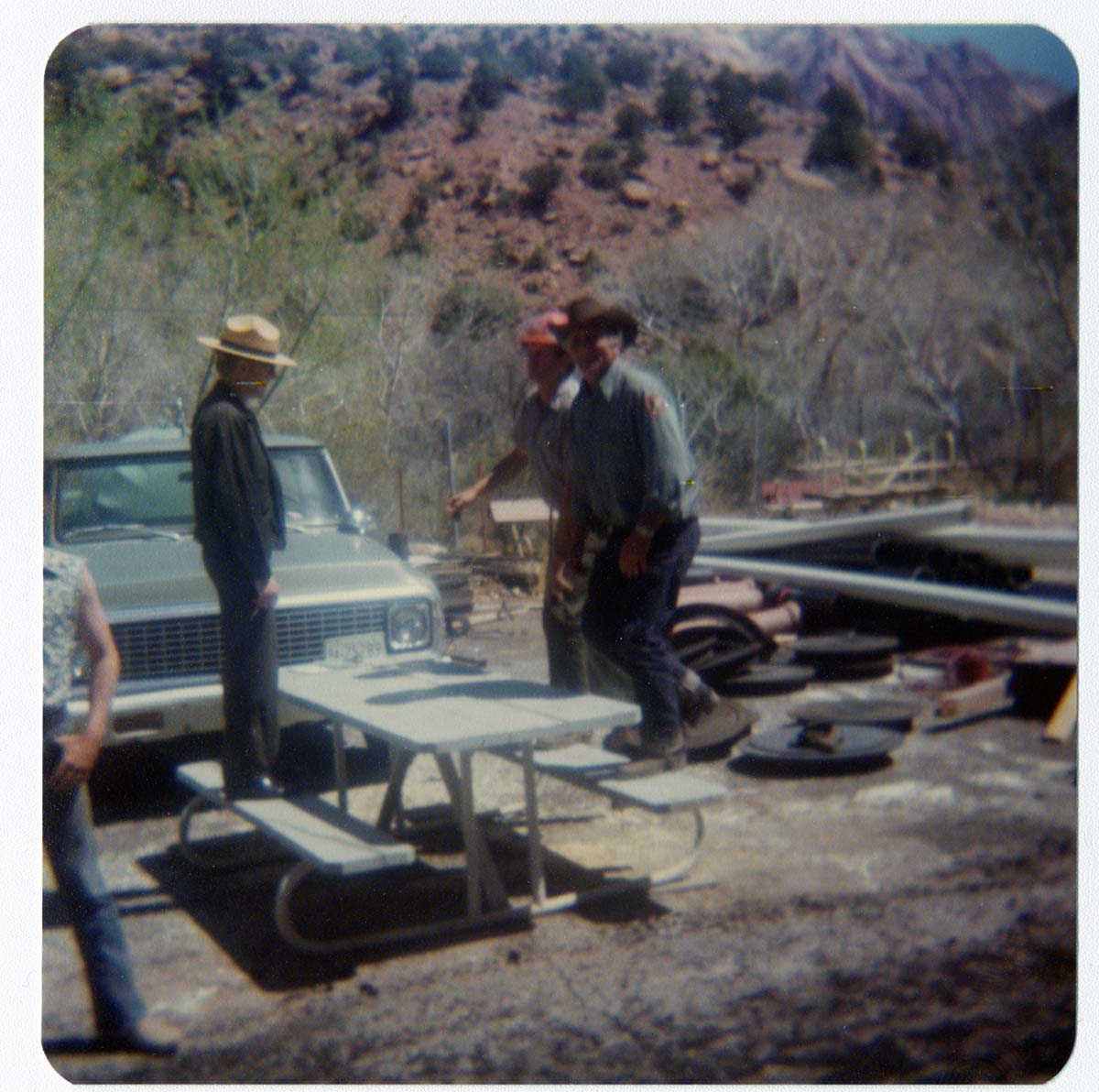 NPS personnel conducting tasks at the maintenance yard.