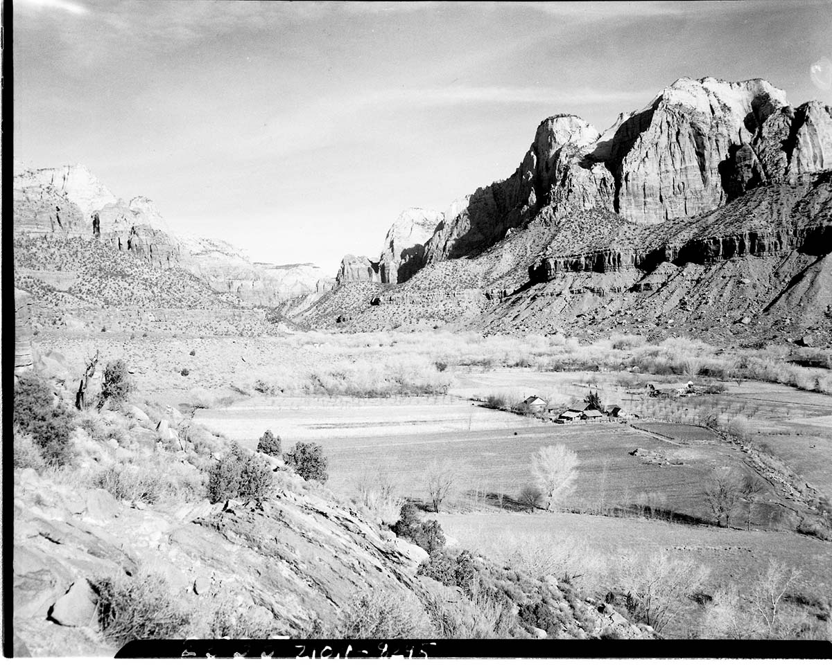 Arden Schieffer's property east of Virgin River, south of park boundary.