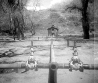 The clearing/cleaning and setting up the lodge spray field.