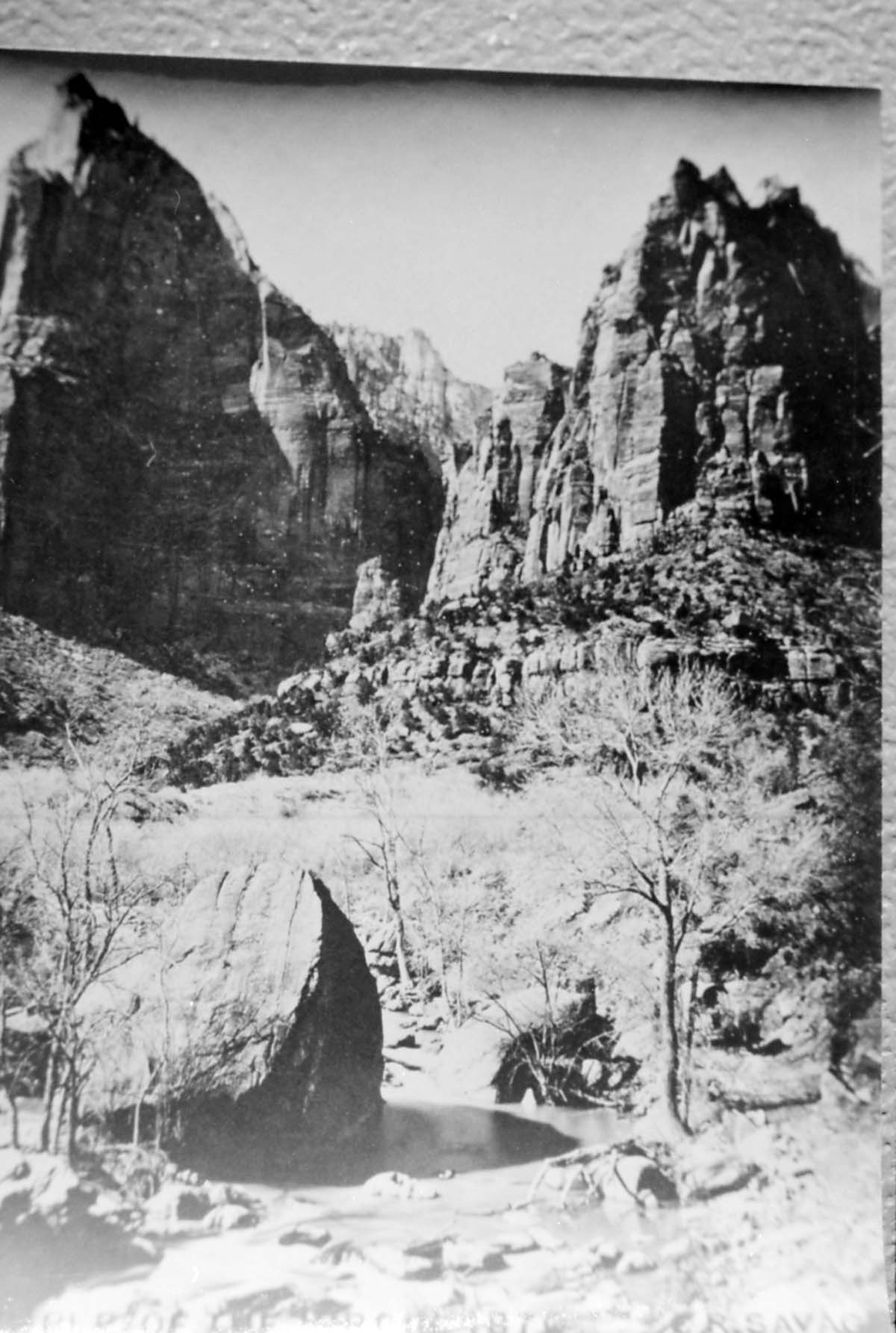 BW Photos of the Court of the Patriarchs - 35mm.