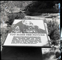 BW Photos of trailside exhibits.