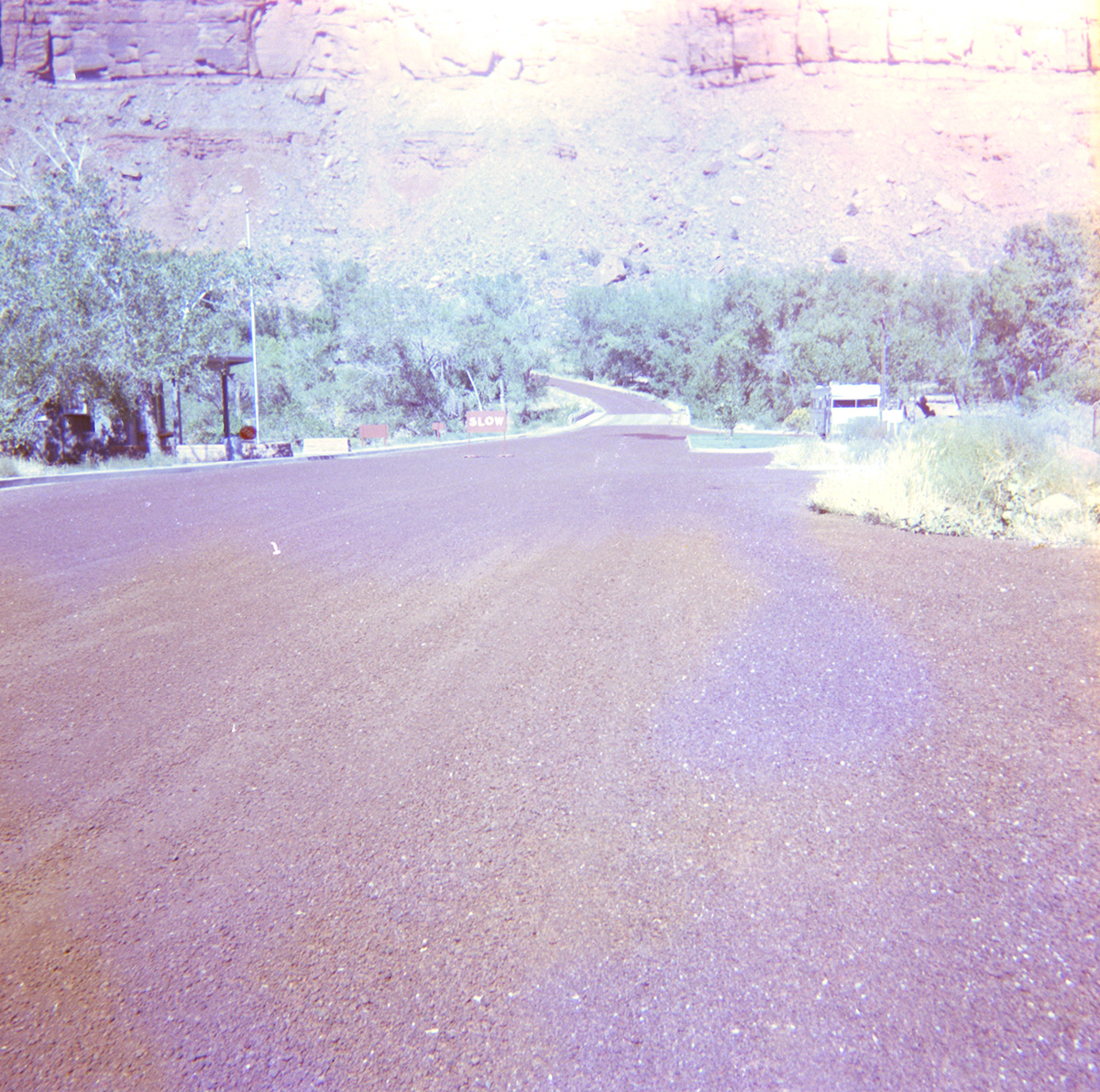 Chipsealing of Zion roads.