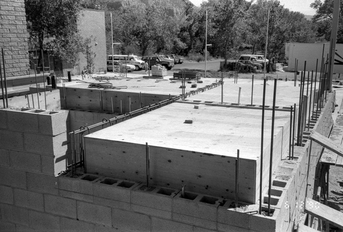 Construction of headquarters addition.