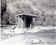 Construction of Watchman Campground amphitheater.