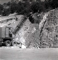 BW photos of rock slides in Kolob Canyons - 2x2.