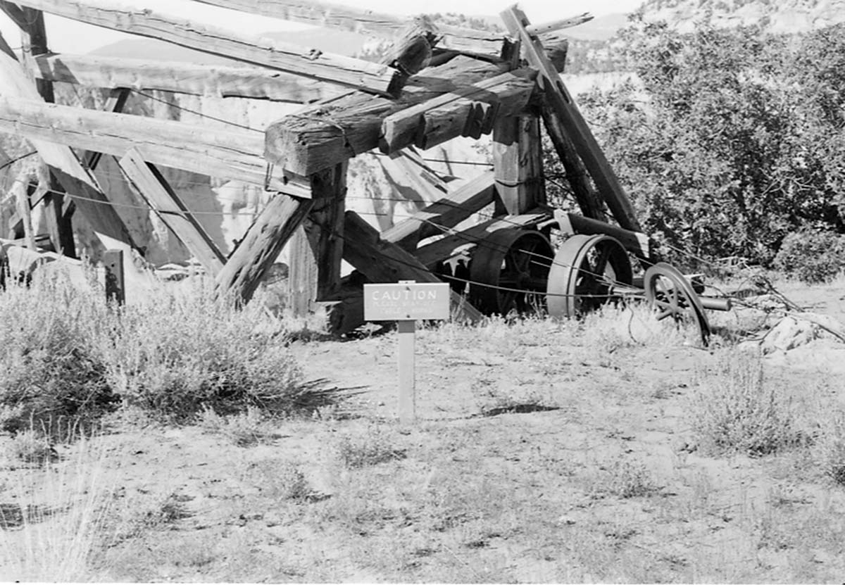 Remnants of the Cable Works at the top of the mountain.