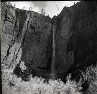 BW Photo of flood damage from 1966 flood.