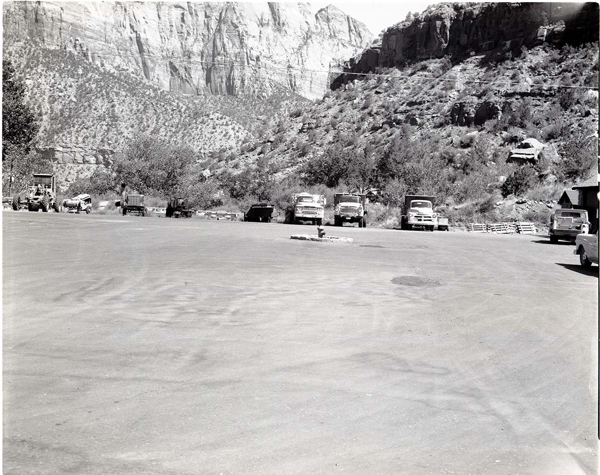 Proposed location for new storage sheds.