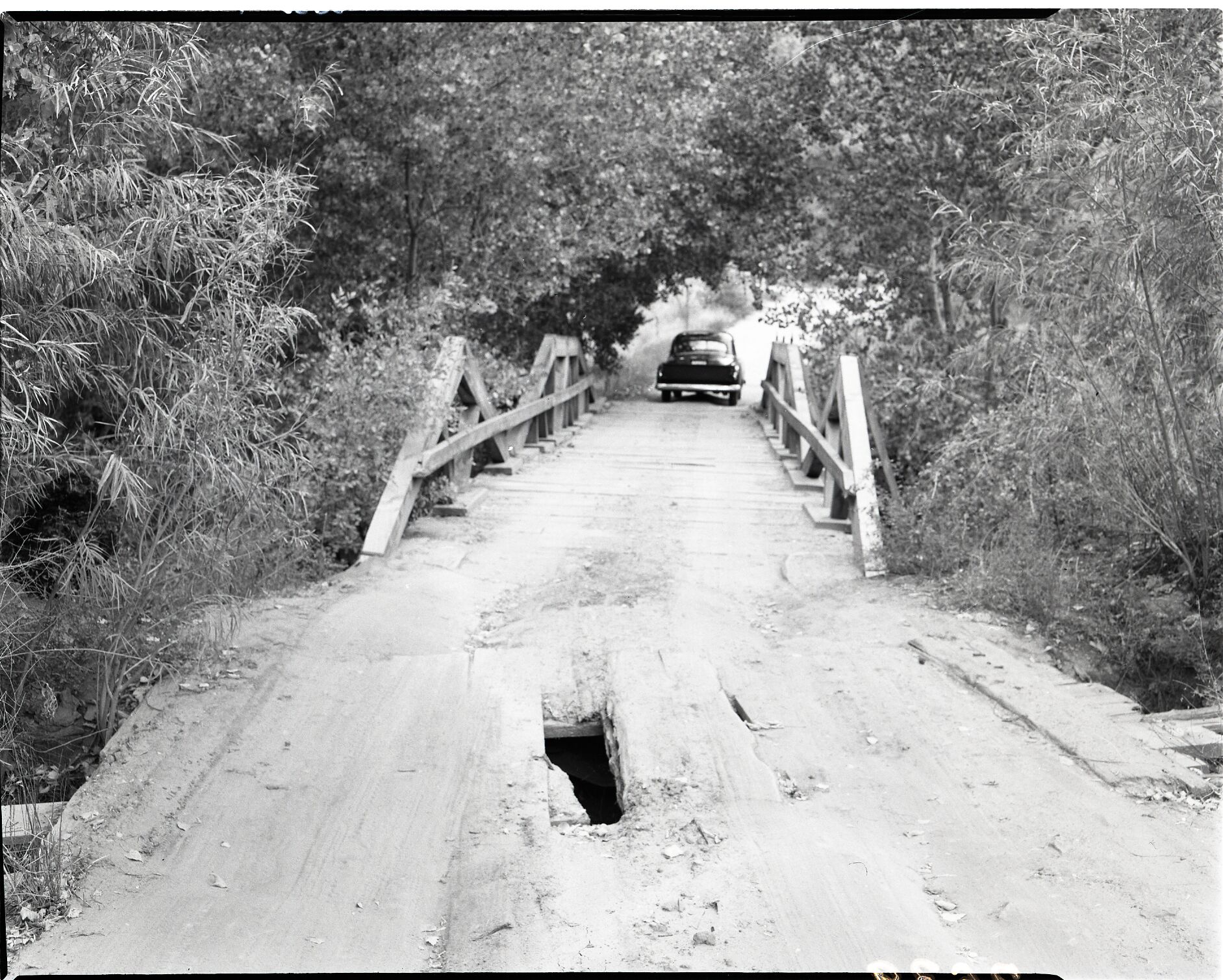 Bridge across Virgin River near South Entrance, access to properties east of river.