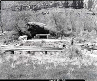 Campfire circle and amphitheater, South Campground.