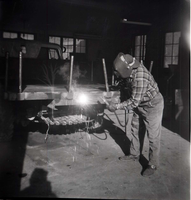 BW Photos of park trailers.