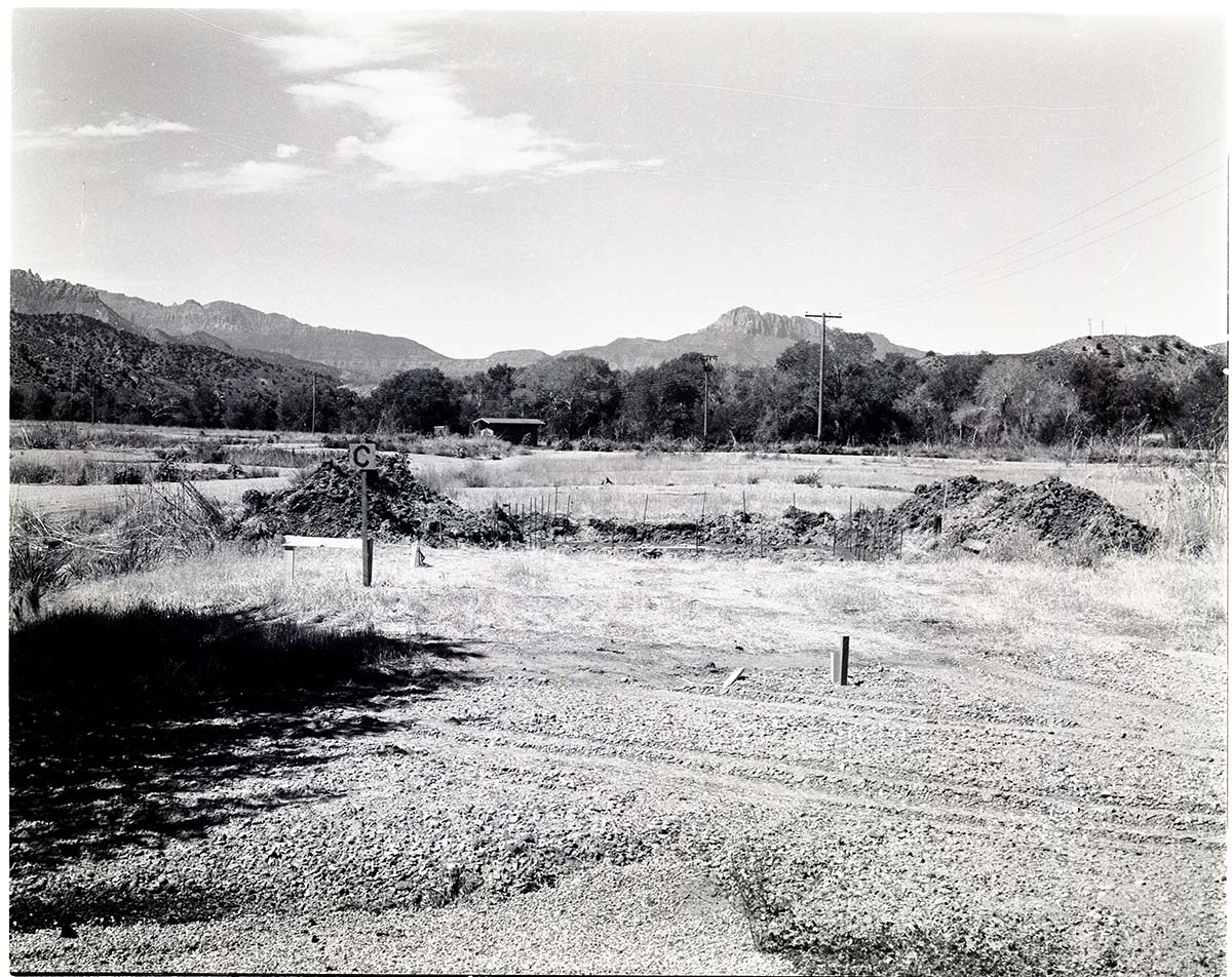 Construction of comfort stations in the Watchman Campground ('C' Loop).