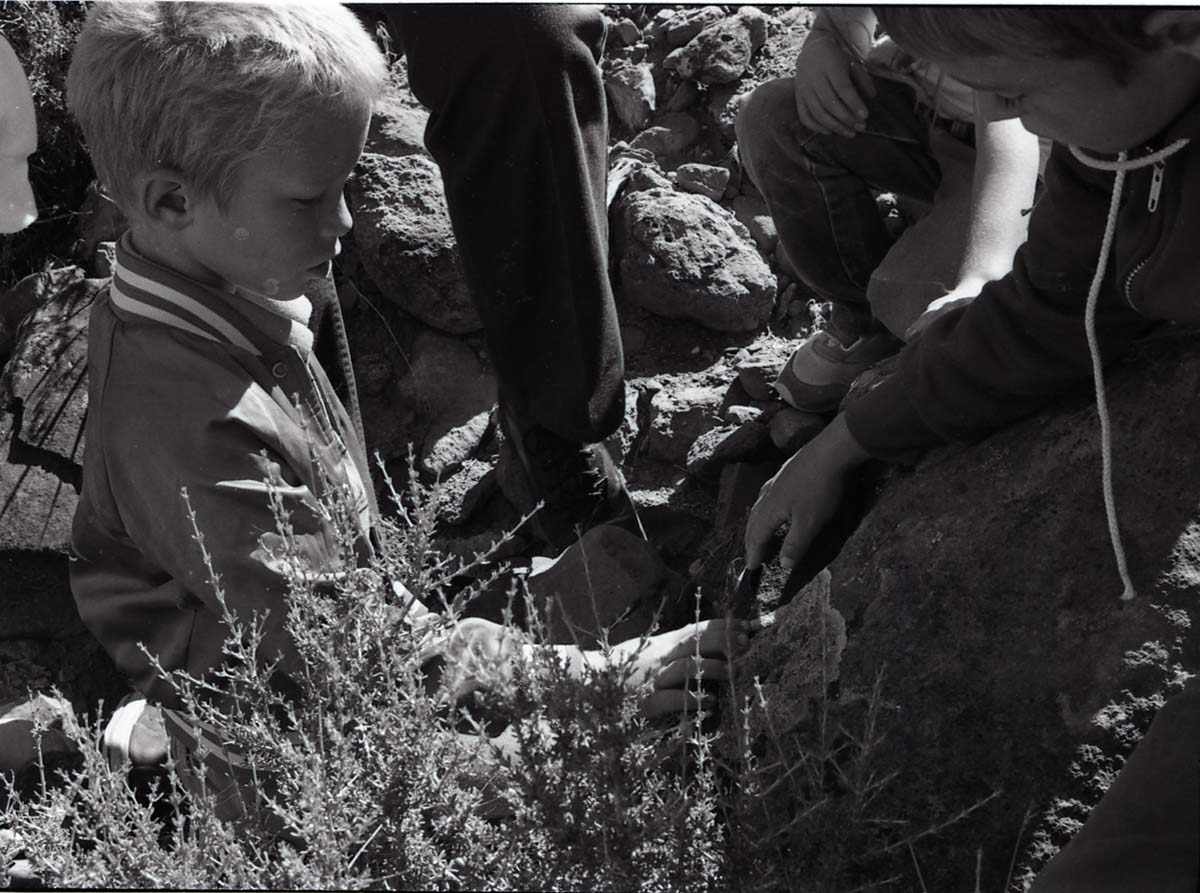 BW Photos of Junior Ranger Activities in Zion.