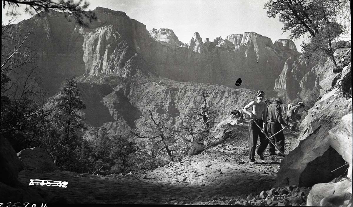 Parunuweap Trail construction.